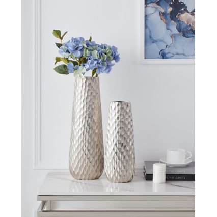 Eglo - Metal vase 40,5x14 cm silver