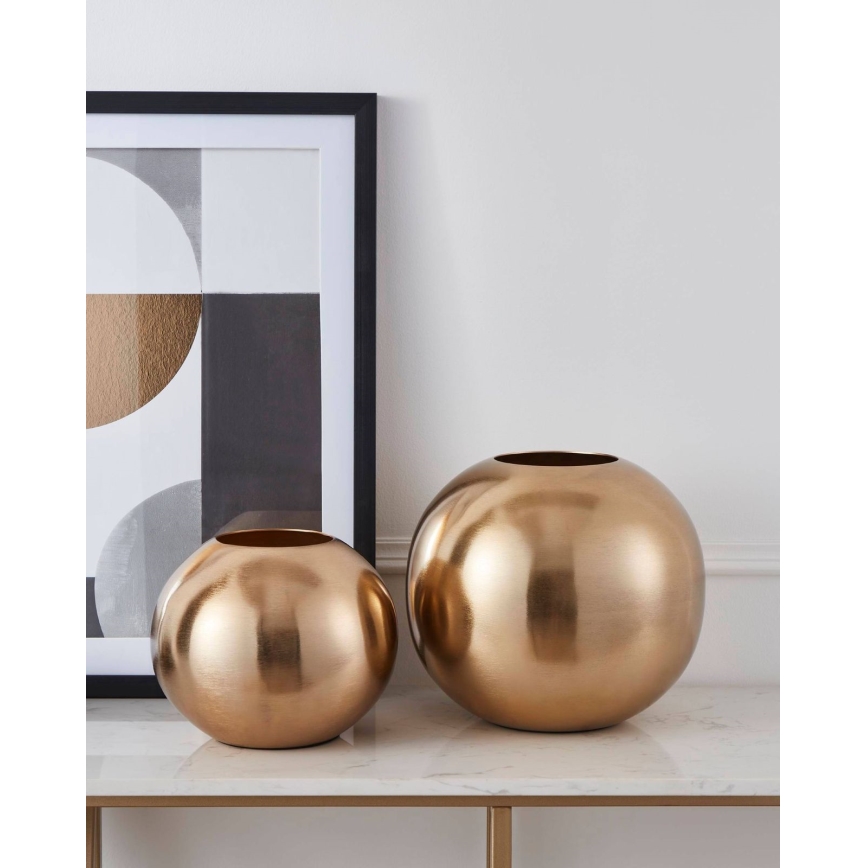 Eglo - Metal vase 22,5x25 cm gold