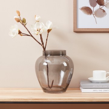 Eglo 421211 - ASINDRO Glass Vase, 23.5 x 22 cm, Black/Smoky