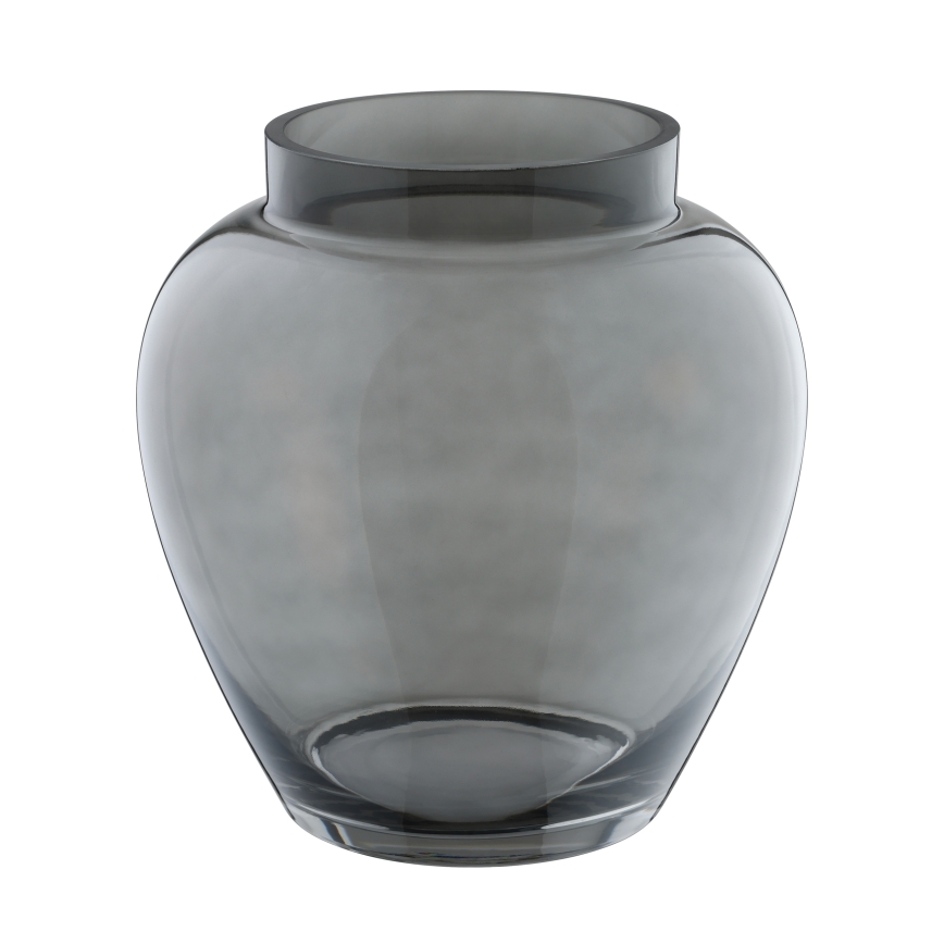 Eglo 421211 - ASINDRO Glass Vase, 23.5 x 22 cm, Black/Smoky