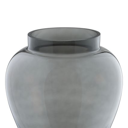 Eglo 421211 - ASINDRO Glass Vase, 23.5 x 22 cm, Black/Smoky