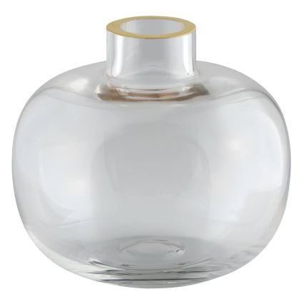 Eglo 421214 - SIRANANA 11.8 x 13 cm Glass Vase, Clear/Gold