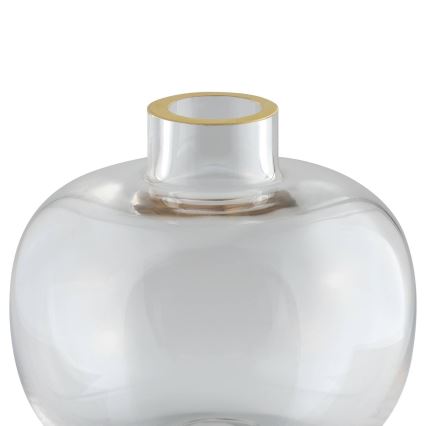 Eglo 421214 - SIRANANA 11.8 x 13 cm Glass Vase, Clear/Gold