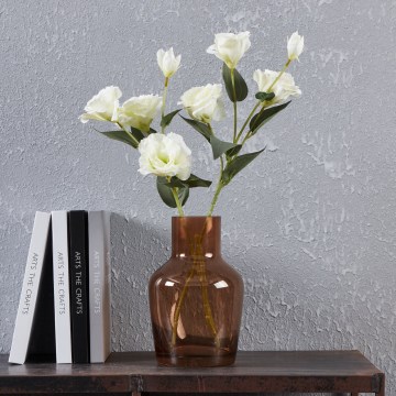 Eglo 421221 - SIRANANA Glass Vase 22x14.5 cm brown/smoky