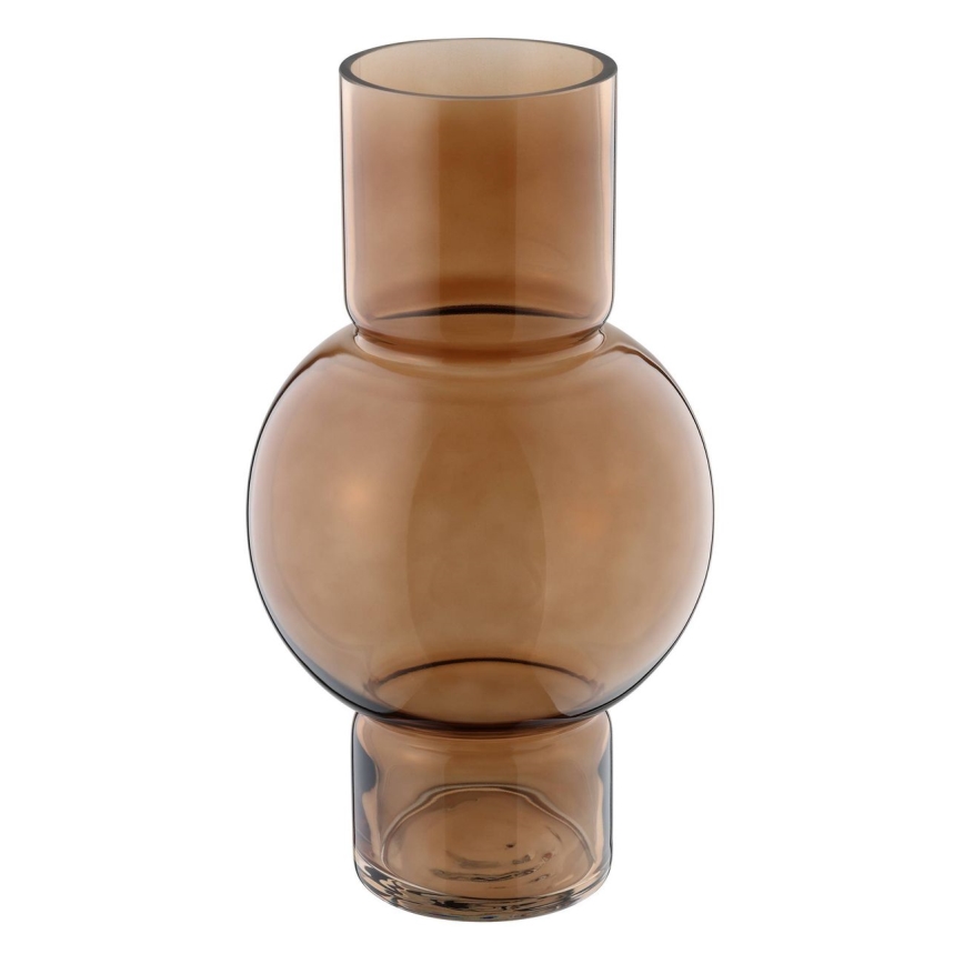 Eglo - Glass vase 28x15,5 cm brown