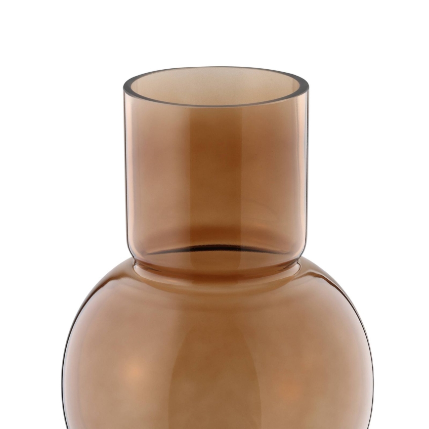 Eglo - Glass vase 28x15,5 cm brown