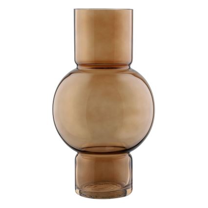 Eglo - Glass vase 28x15,5 cm brown