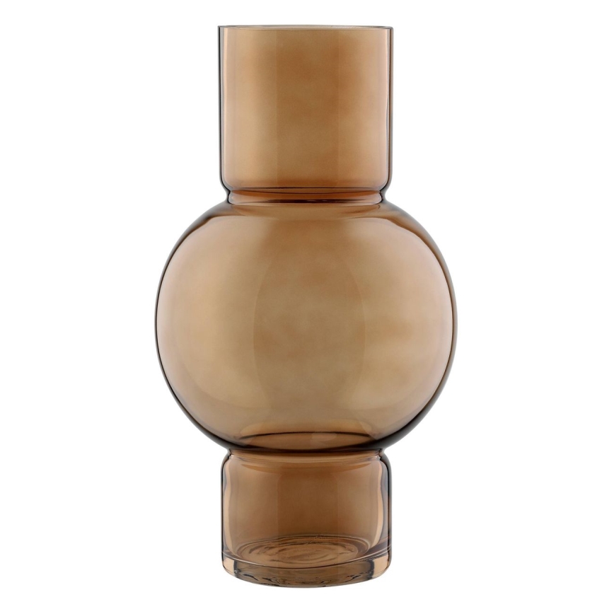 Eglo - Glass vase 28x15,5 cm brown