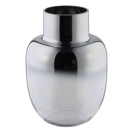 Eglo - Glass vase 20x14 cm silver