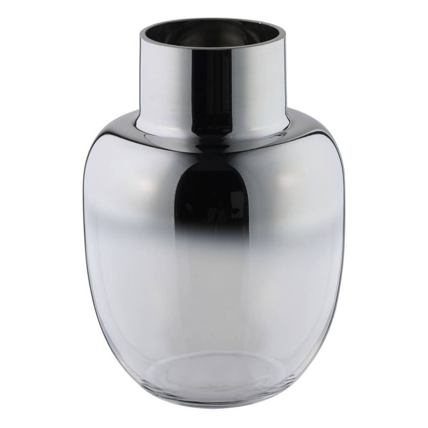 Eglo - Glass vase 20x14 cm silver