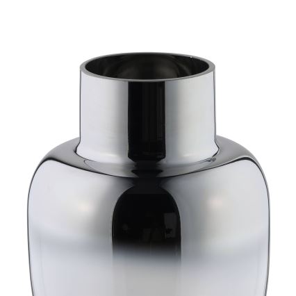 Eglo - Glass vase 20x14 cm silver