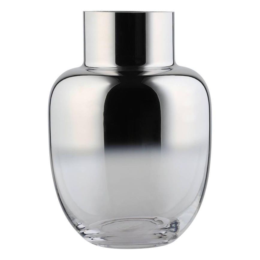 Eglo - Glass vase 20x14 cm silver