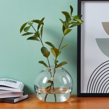 Eglo 421241 - Glass vase MAROSAVA 17x20 cm grey/smoky