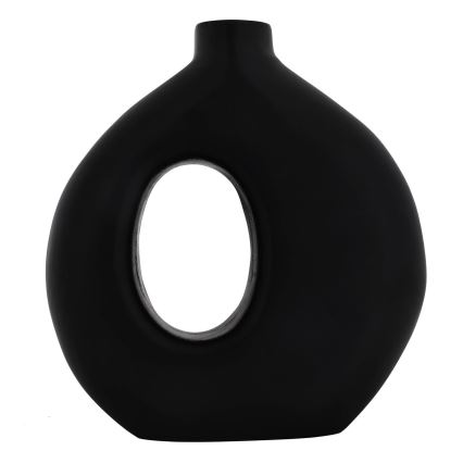 Eglo - Wooden vase 16,5x18 cm black