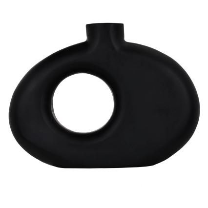 Eglo - Wooden vase 18x25,5 cm black