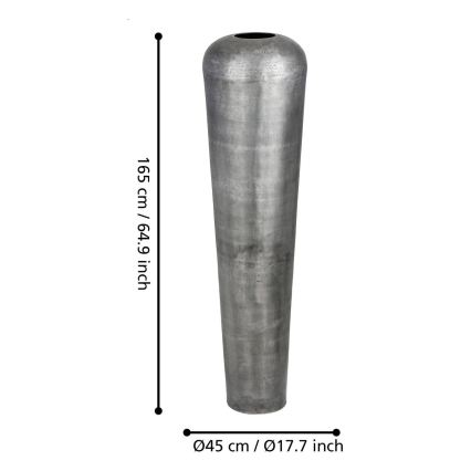 Eglo 421333 - MIYAZAKI Metal Vase 165 x 45 cm, Grey
