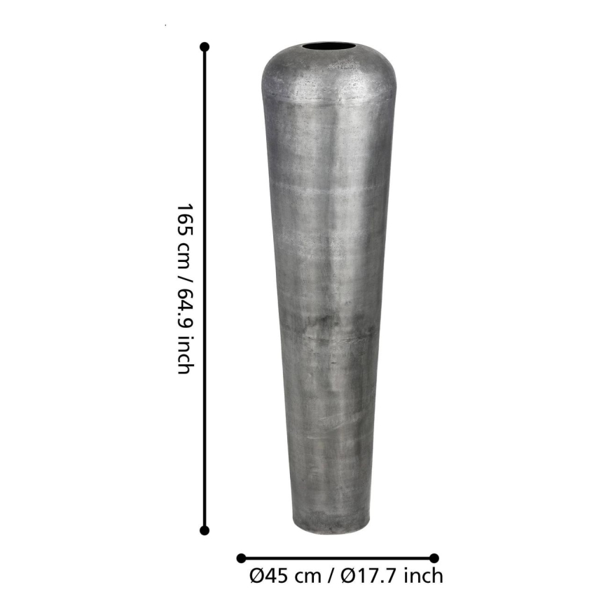 Eglo 421333 - MIYAZAKI Metal Vase 165 x 45 cm, Grey