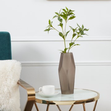 Eglo 421345 - CLONONY Glass Vase, 30 x 12 cm, Brown