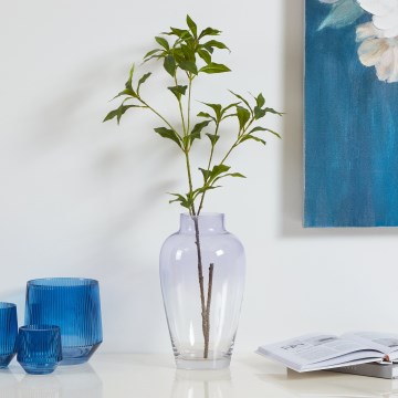 Eglo 421356 - KENYASI Glass Vase 27 x 15.5 cm, Purple