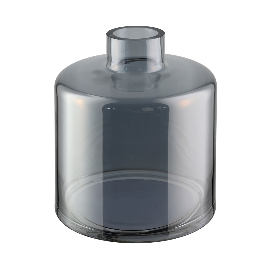 Eglo 421385 - NABAS Glass Vase, 24.5 x 21 cm, Black/Smoky