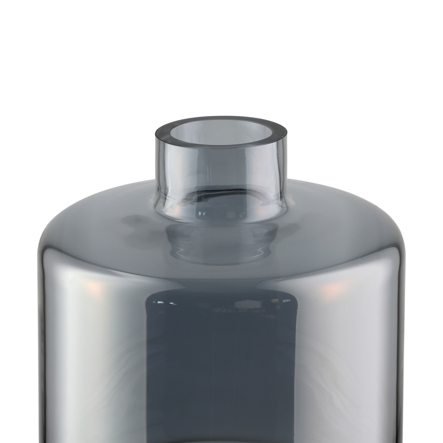 Eglo 421385 - NABAS Glass Vase, 24.5 x 21 cm, Black/Smoky