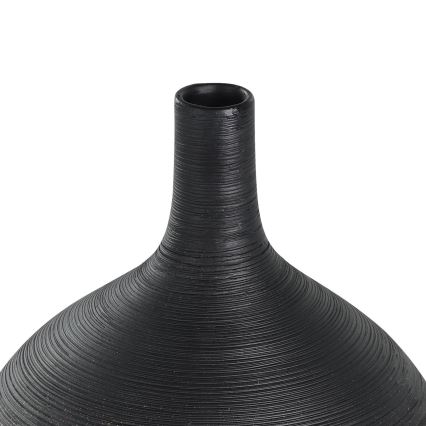 Eglo - Ceramic vase 22x16 cm black/gold