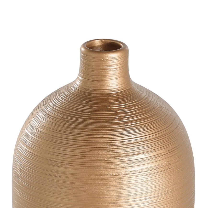 Eglo - Ceramic vase 28x15 cm white/gold