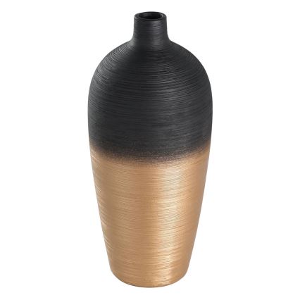 Eglo - Ceramic vase 28x12,5 cm black/gold