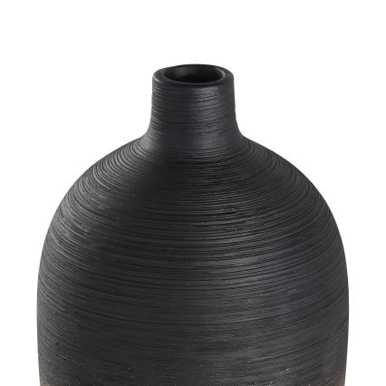 Eglo - Ceramic vase 28x12,5 cm black/gold