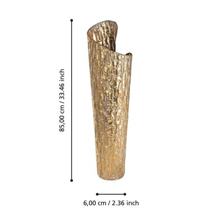 Eglo 421643 - LENGGENG Metal Vase, 85x60 cm, Gold