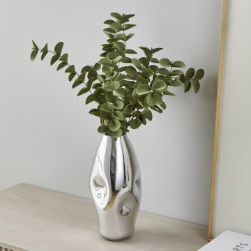 Eglo 421682 - XIPORAI Glass Vase 28,5x14,5 cm Polished Chrome