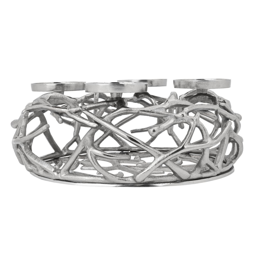 Eglo - Candlestick 13,5x35 cm silver