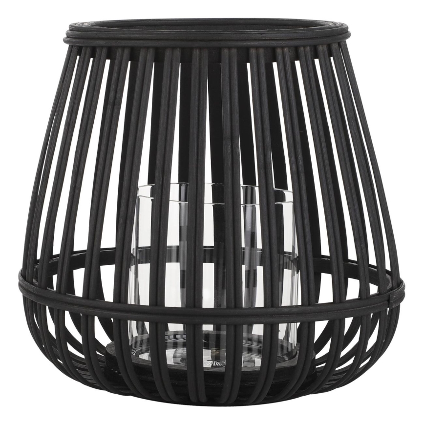 Eglo - Candlestick 20x22 cm black/bamboo
