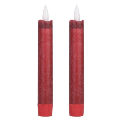 Eglo - SET 2x LED Candle LED/1xAAA 15 cm red