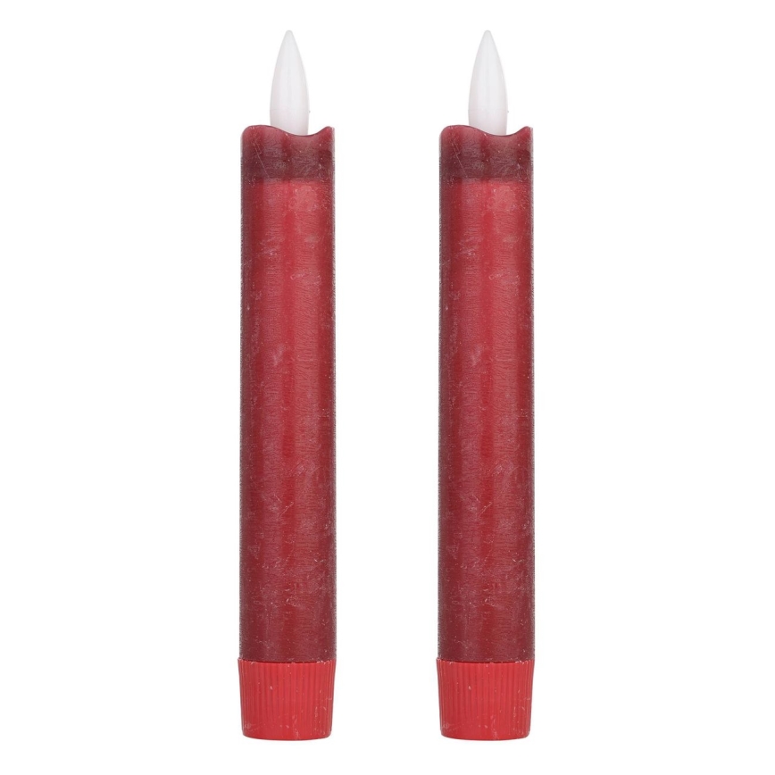 Eglo - SET 2x LED Candle LED/1xAAA 15 cm red