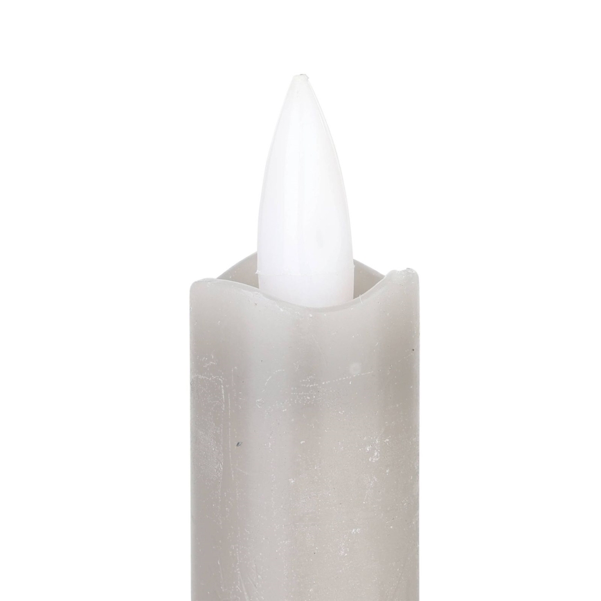 Eglo - SET 2x LED Candle LED/1xAAA 24,5 cm grey