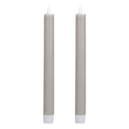Eglo - SET 2x LED Candle LED/1xAAA 24,5 cm grey