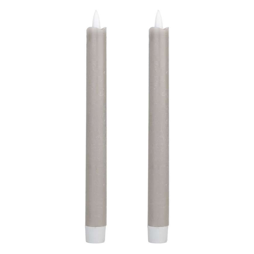 Eglo - SET 2x LED Candle LED/1xAAA 24,5 cm grey