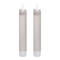 Eglo 422223 - SET 2x LED Candle ANTANABE LED/1xAAA 15 cm grey