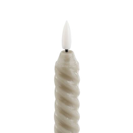 Eglo - SET 2x LED Candle LED/1xAAA 24,5 cm beige