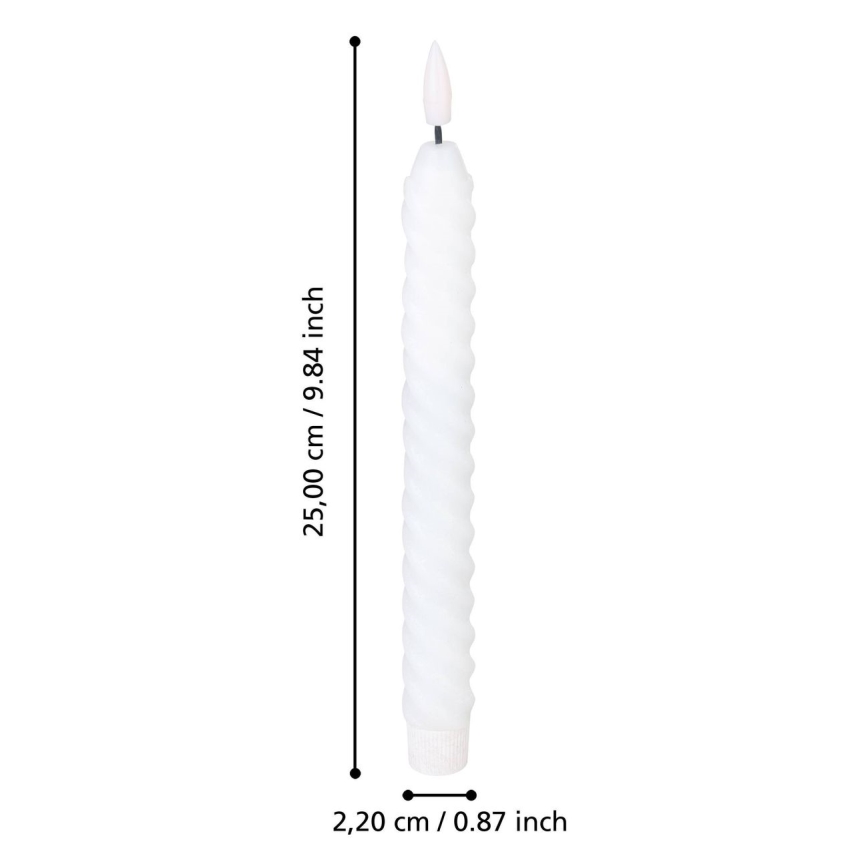 Eglo - SET 2x LED Candle LED/1xAAA 25 cm white