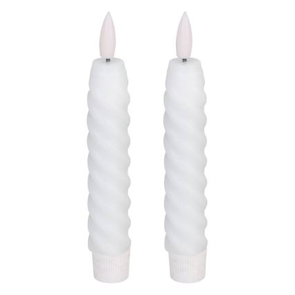 Eglo - SET 2x LED Candle LED/1xAAA 15 cm white