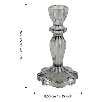 Eglo - Candlestick 16,5x8,5 cm grey