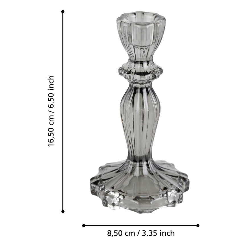 Eglo - Candlestick 16,5x8,5 cm grey