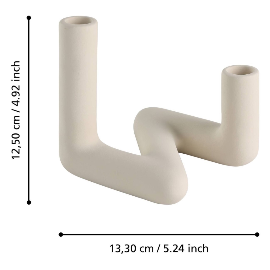 Eglo - Candlestick 13,3x12,5 cm creamy