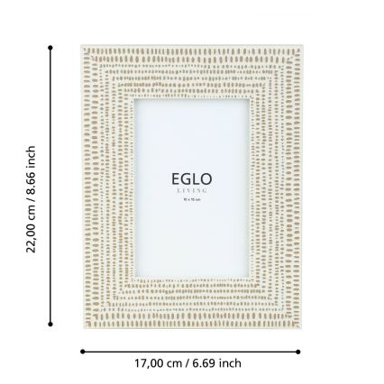 Eglo - Photo frame 10x15 cm creamy