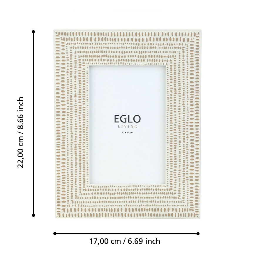 Eglo - Photo frame 10x15 cm creamy