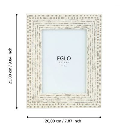 Eglo - Photo frame 13x18 cm creamy