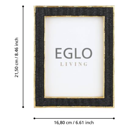 Eglo - Photo frame 13x18 cm black/gold