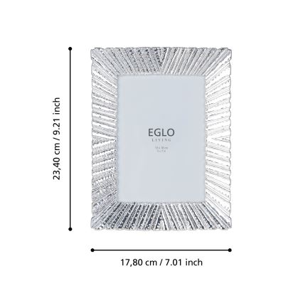 Eglo 423221 - BUGRINO Photo Frame 13 x 18 cm, Silver